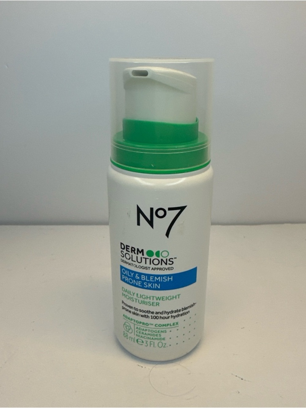 No7 Derm Solutions Oily & Blemish Prone Skin Moisturizer 3oz Niacinamide Hydrati